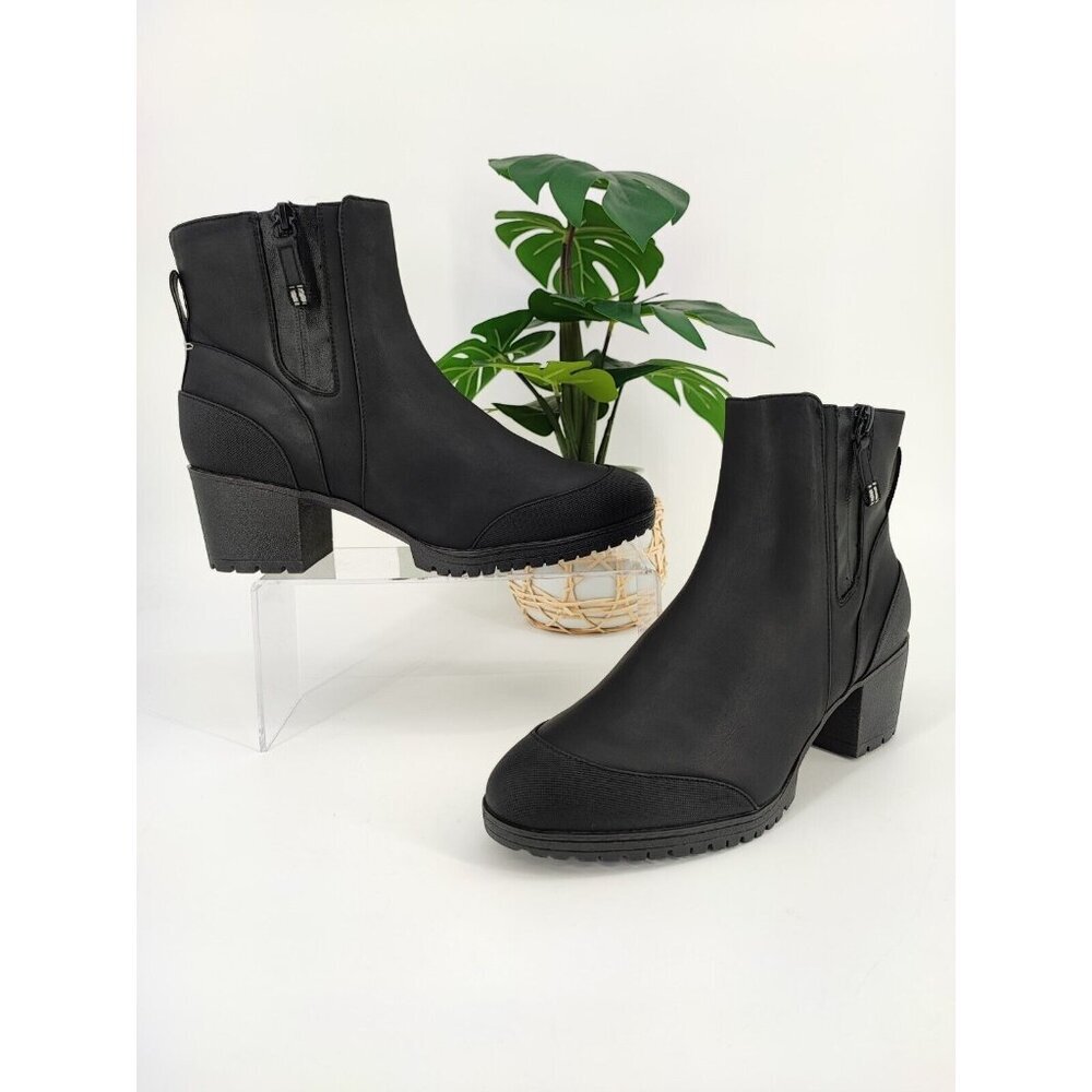 Dr. Scholl's Women's Level Best Black Ankle Boots Size 9M US